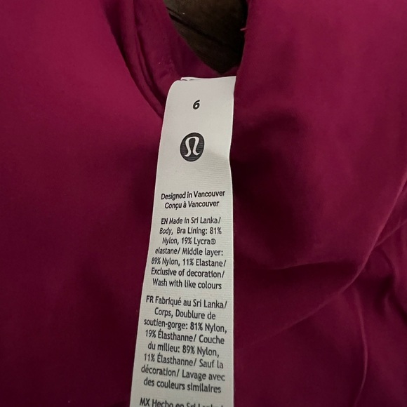 NWT Lululemon Align Tank Top *Light Support, A/B Cup in Berry Rumble - Picture 9 of 9